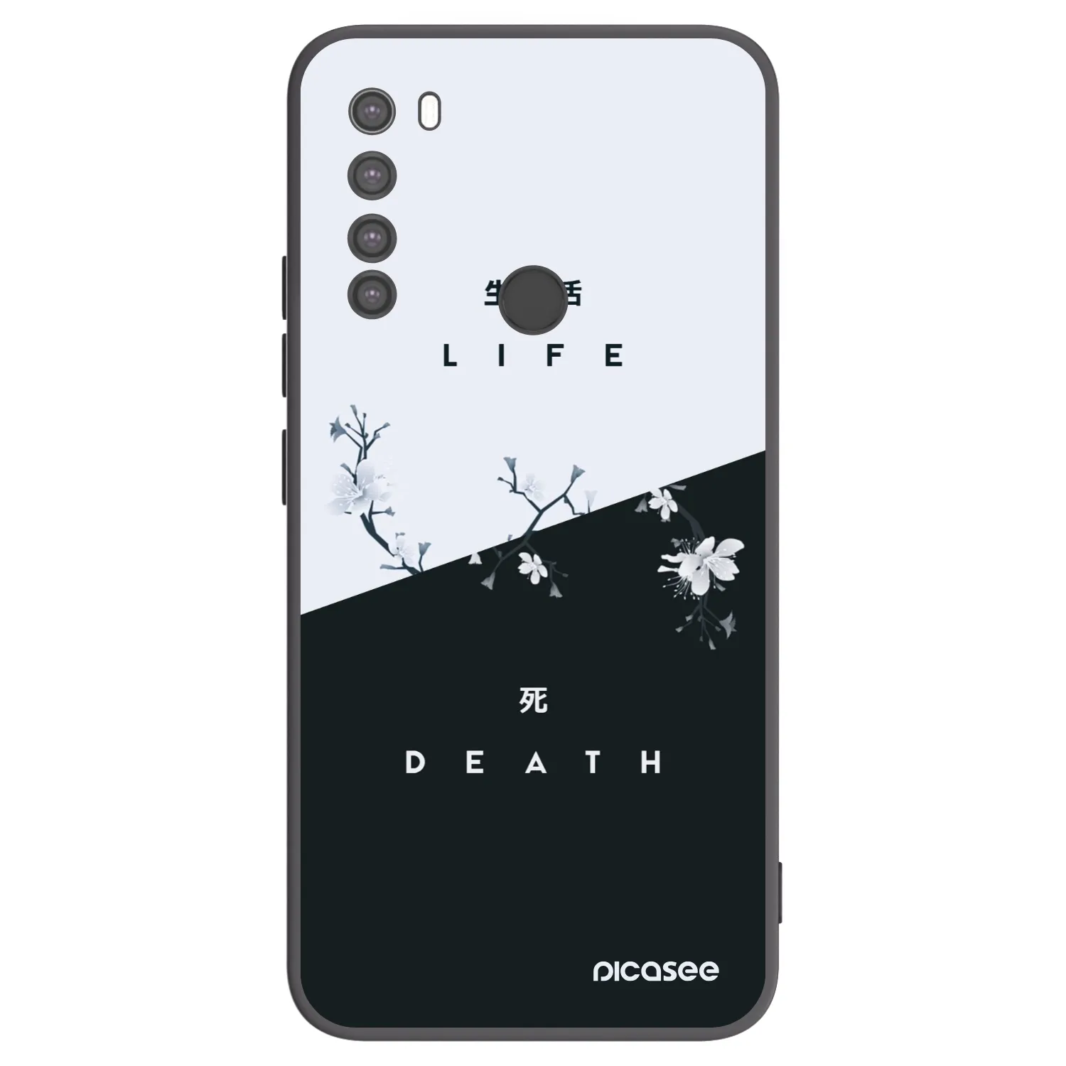 Picasee silikónový čierny obal pre Xiaomi Redmi Note 8 - Živý - Mŕtvy