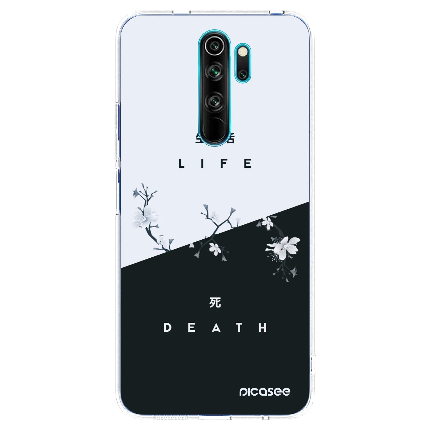 Picasee silikónový prehľadný obal pre Xiaomi Redmi Note 8 Pro - Živý - Mŕtvy