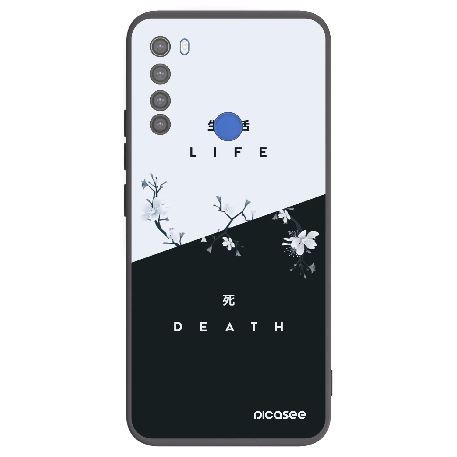 Picasee silikónový čierny obal pre Xiaomi Redmi Note 8T - Živý - Mŕtvy