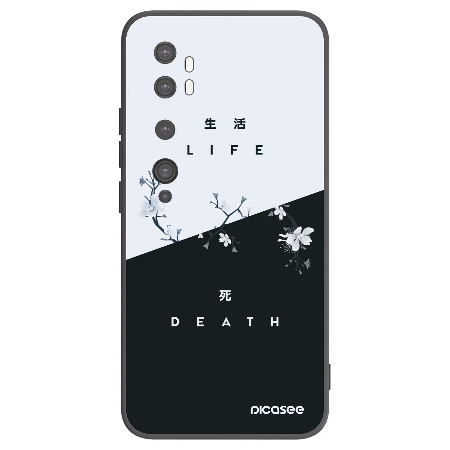 Picasee silikónový čierny obal pre Xiaomi Mi Note 10 (Pro) - Živý - Mŕtvy