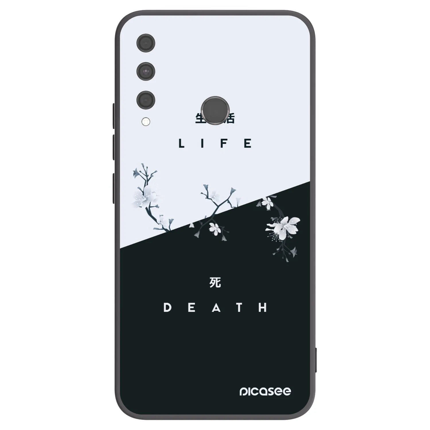 Picasee silikónový čierny obal pre Huawei P40 Lite E - Živý - Mŕtvy
