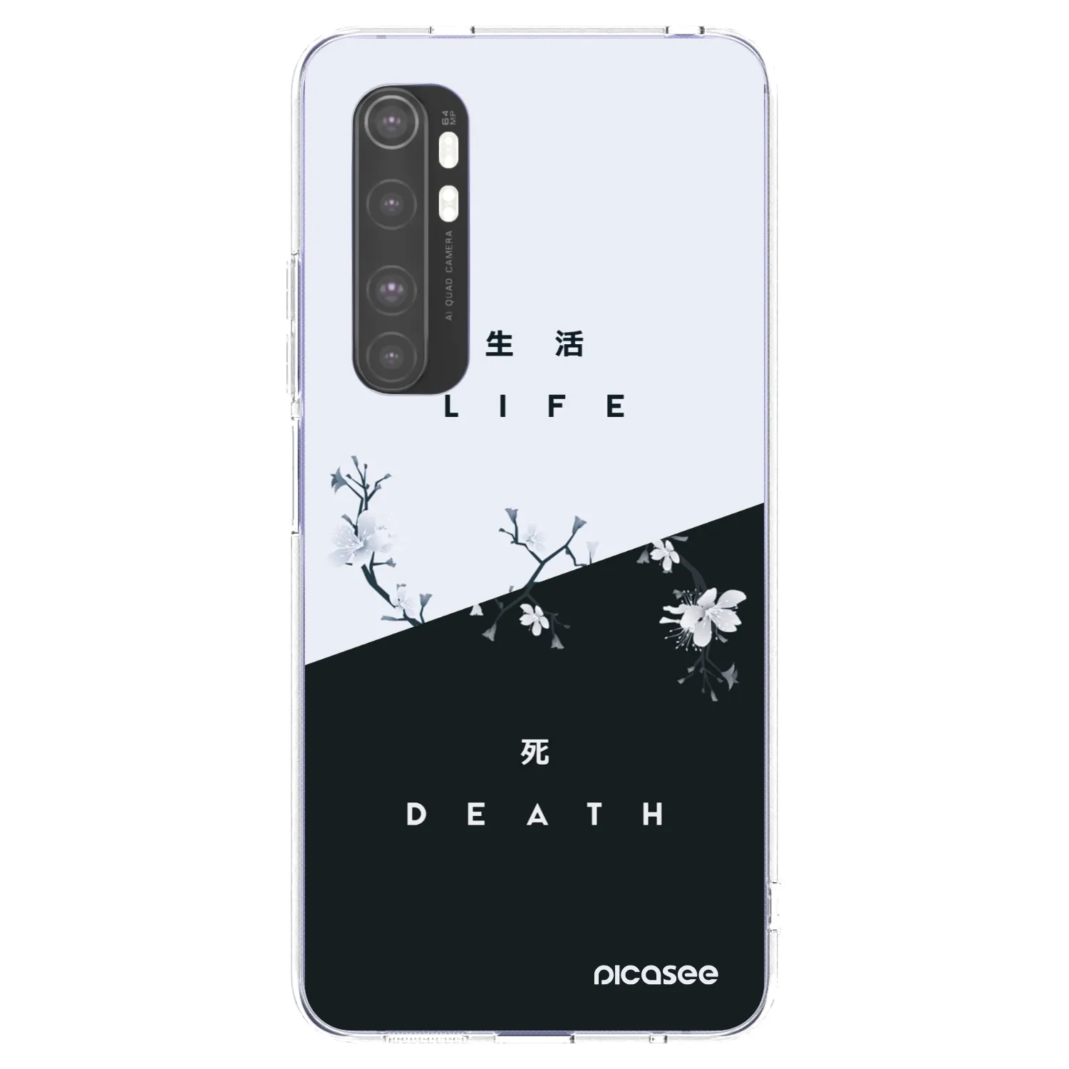 Picasee silikónový prehľadný obal pre Xiaomi Mi Note 10 Lite - Živý - Mŕtvy