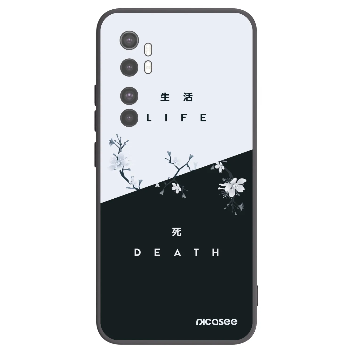 Picasee silikónový čierny obal pre Xiaomi Mi Note 10 Lite - Živý - Mŕtvy