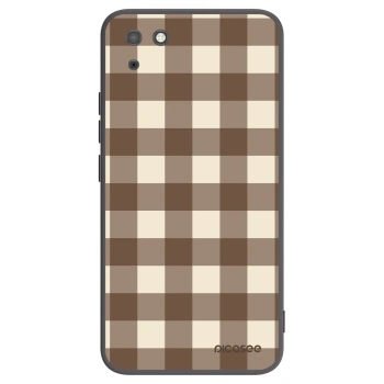 Obal pre Huawei Y5P - Brown grid