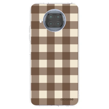 Picasee silikónový prehľadný obal pre Xiaomi Mi 10T Lite - Brown grid