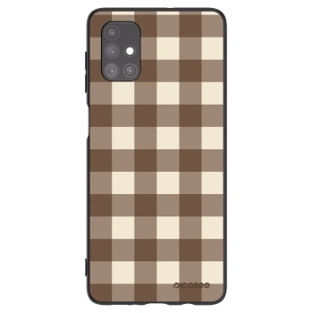 Obal pre Samsung Galaxy M51 M515F - Brown grid
