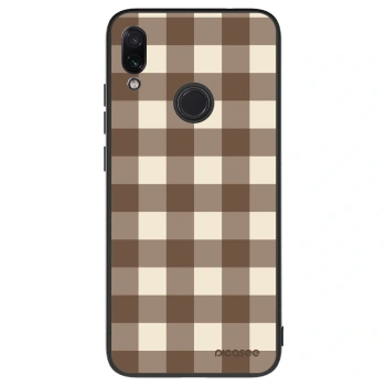 Obal pre Xiaomi Redmi Note 7 - Brown grid
