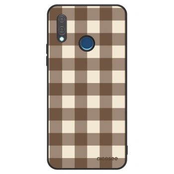 Obal pre Huawei P20 Lite - Brown grid