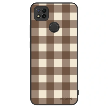 Obal pre Xiaomi Redmi 9C - Brown grid