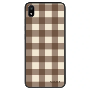 Obal pre Xiaomi Redmi 7A - Brown grid