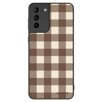 Obal pre Samsung Galaxy S21+ 5G G996F - Brown grid