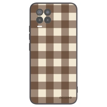 Obal pre Realme 8 Pro - Brown grid