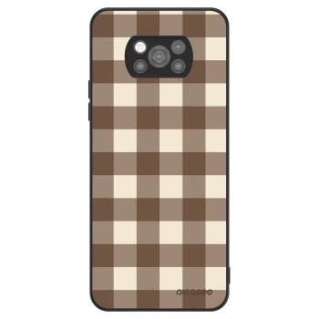 Obal pre Xiaomi Poco X3 Pro - Brown grid