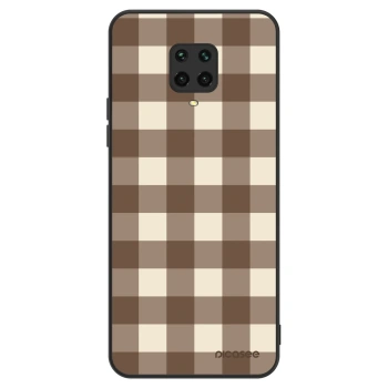Obal pre Xiaomi Redmi Note 9S - Brown grid