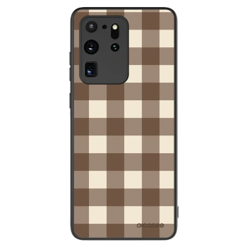 Obal pre Samsung Galaxy S20 Ultra 5G G988F - Brown grid