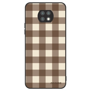 Obal pre Xiaomi Redmi Note 9T - Brown grid