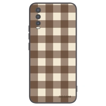 Obal pre Vivo Y20s - Brown grid