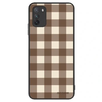 Obal pre Xiaomi Poco M3 - Brown grid