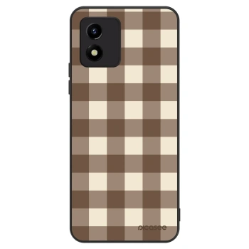 Obal pre Vivo Y01 - Brown grid
