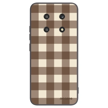 Picasee silikónový čierny obal pre Honor Magic4 Lite 5G - Brown grid