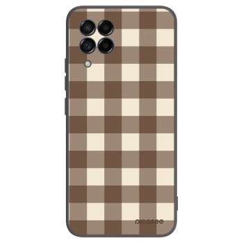Obal pre Samsung Galaxy M53 5G - Brown grid