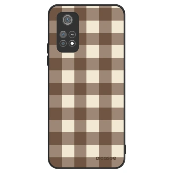 Obal pre Xiaomi Poco M4 Pro - Brown grid