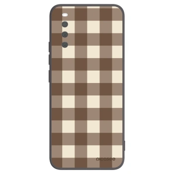 Obal pre Sony Xperia 10 III - Brown grid