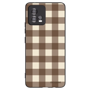 Obal pre Motorola Moto G72 - Brown grid