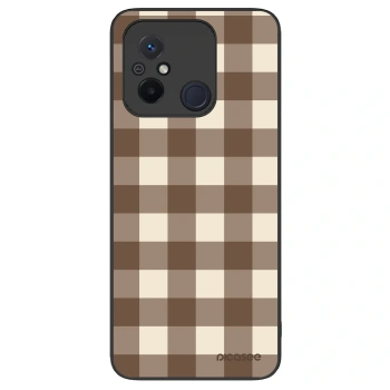 Obal pre Xiaomi Redmi 12C - Brown grid
