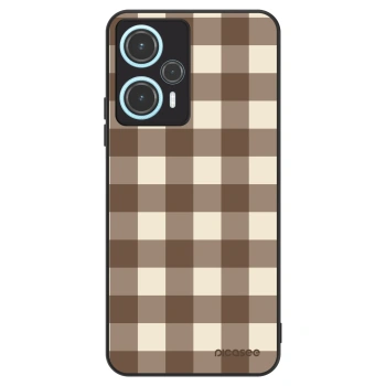 Obal pre Xiaomi Poco F5 - Brown grid