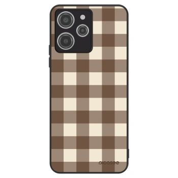 Obal pre Xiaomi Redmi 12 4G - Brown grid