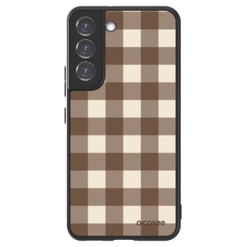 Picasee ULTIMATE CASE PowerShare pro Samsung Galaxy S22 5G - Brown grid