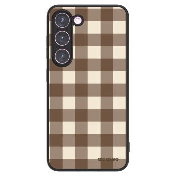 Picasee ULTIMATE CASE PowerShare pro Samsung Galaxy S23 5G - Brown grid