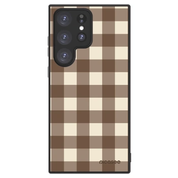 Picasee ULTIMATE CASE PowerShare pro Samsung Galaxy S23 Ultra 5G - Brown grid