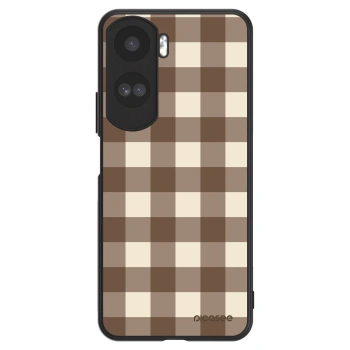Obal pre Honor 90 Lite 5G - Brown grid