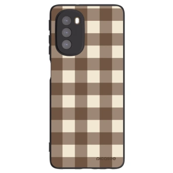 Obal pre Motorola Moto G51 - Brown grid