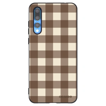 Obal pre Huawei P20 Pro - Brown grid