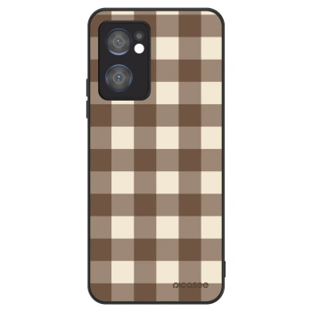 Obal pre OPPO Reno 7 5G - Brown grid