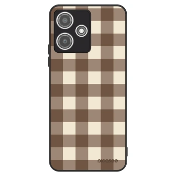 Obal pre Xiaomi Redmi 12 5G - Brown grid