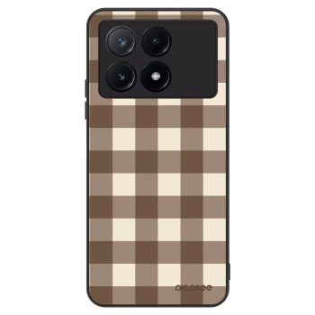Obal pre Xiaomi Poco X6 Pro - Brown grid