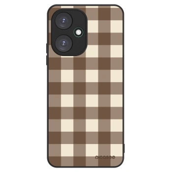 Obal pre Xiaomi Redmi 13C 5G - Brown grid