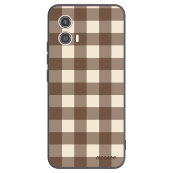 Obal pre Motorola Moto G53 5G - Brown grid