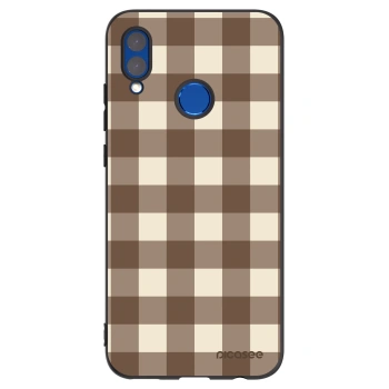 Obal pre Honor 10 Lite - Brown grid