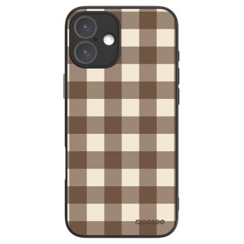 Picasee ULTIMATE CASE pro Apple iPhone 16 Plus - Brown grid