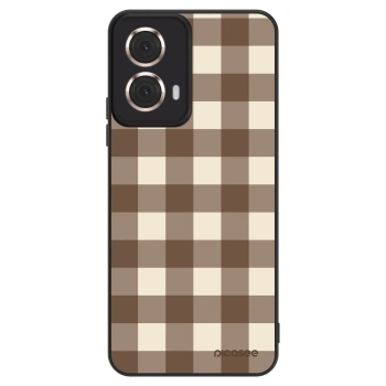 Obal pre Motorola Moto G85 - Brown grid