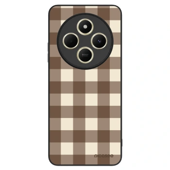 Obal pre Xiaomi Redmi 14C - Brown grid