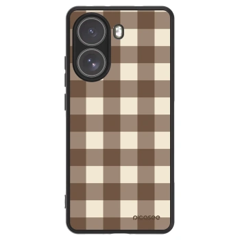 Obal pre Xiaomi Poco X7 Pro 5G - Brown grid