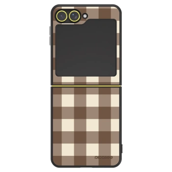 Obal pre Samsung Galaxy Z Flip6 5G - Brown grid