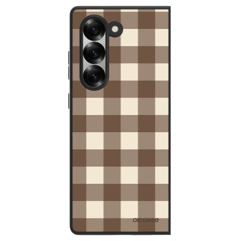 Obal pre Samsung Galaxy Z Fold6 5G - Brown grid