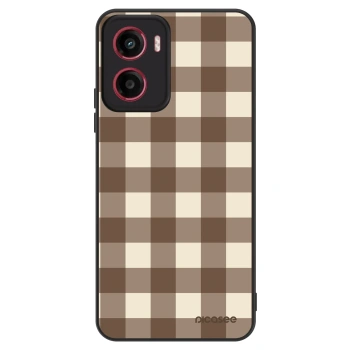 Obal pre Motorola Moto G05 - Brown grid